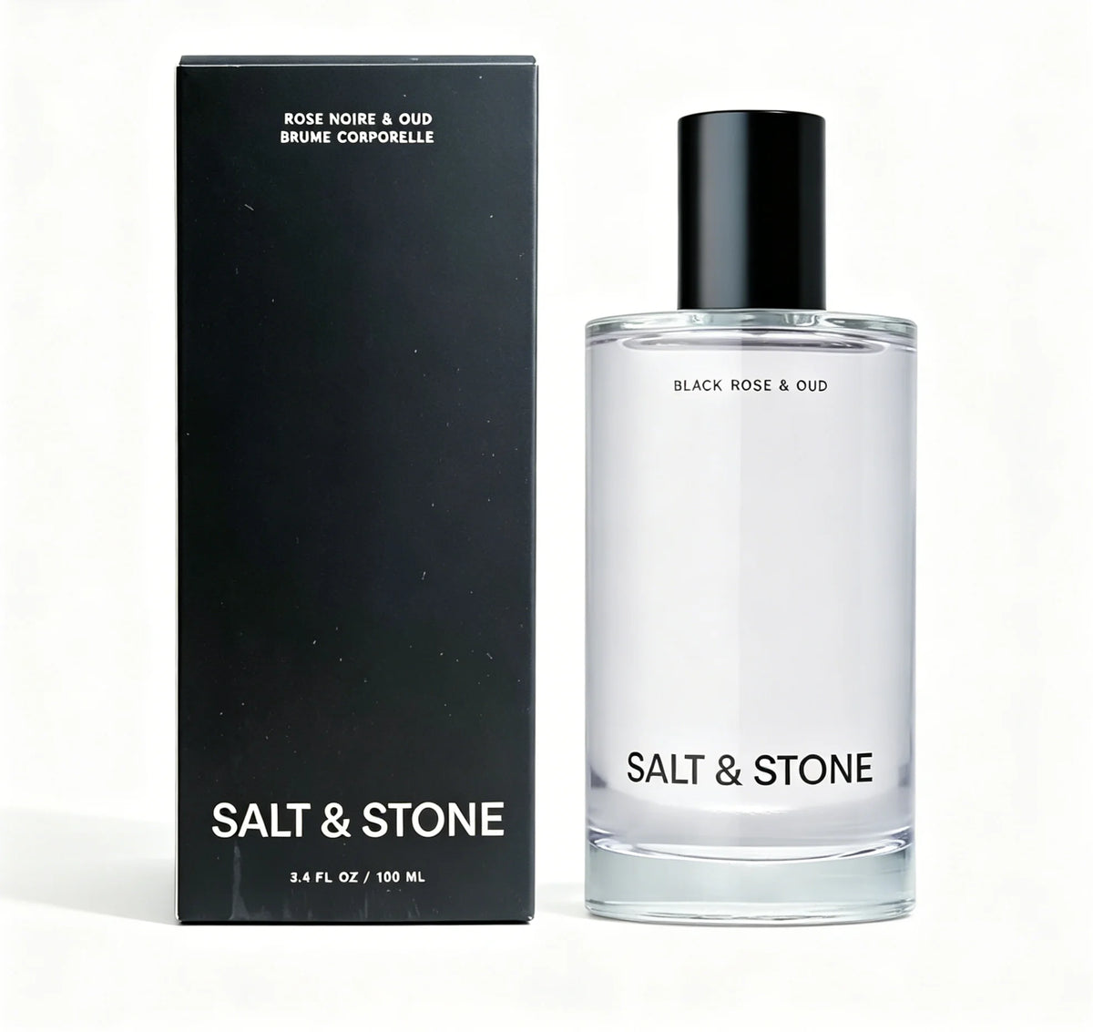 Salt & Stone Black Rose & Oud 100ml Spray - Moisturizing Vegan Perfume Non-Irritating Fragrance for All Skin Types