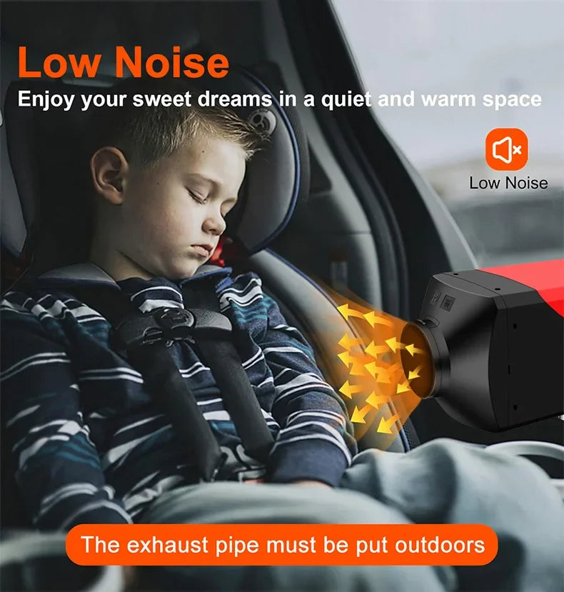 New 12V 24V Diesel Air Heater 5kw Diesel Parking Heater For Boats Caravan Rv Camper Bus Truck With Lcd Display Remote