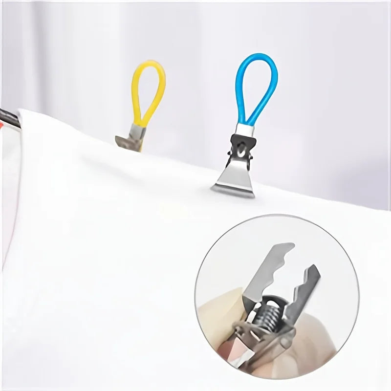 Towel Hanging Clip, Colorful Metal Clip Hook Loop, Hand Towel Hanger, Clothes Hanger, Hanger Stand,Kitchen Bathroom Storage Rack