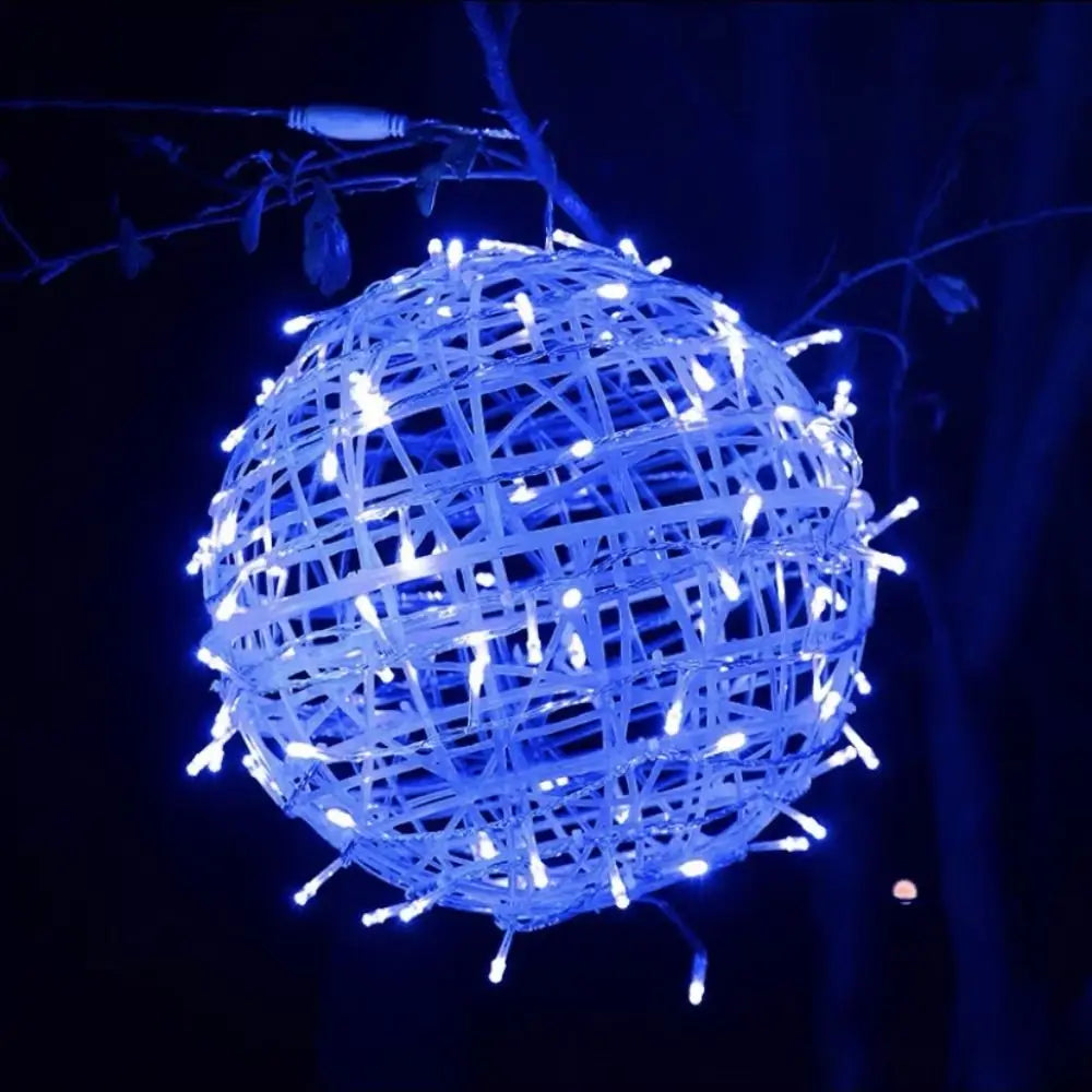 New 20CM Hanging Light LED Light Multiple Colors Rattan Ball LED Fairy Light String Tree
