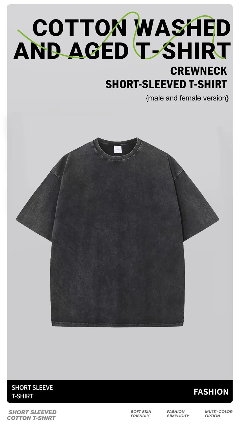 Solid Washed And Distressed T Shirt Men Trendy Loose Holes Clothes Summer Breathable Fitting Pure Cotton Soft Unisex T-Shirt
