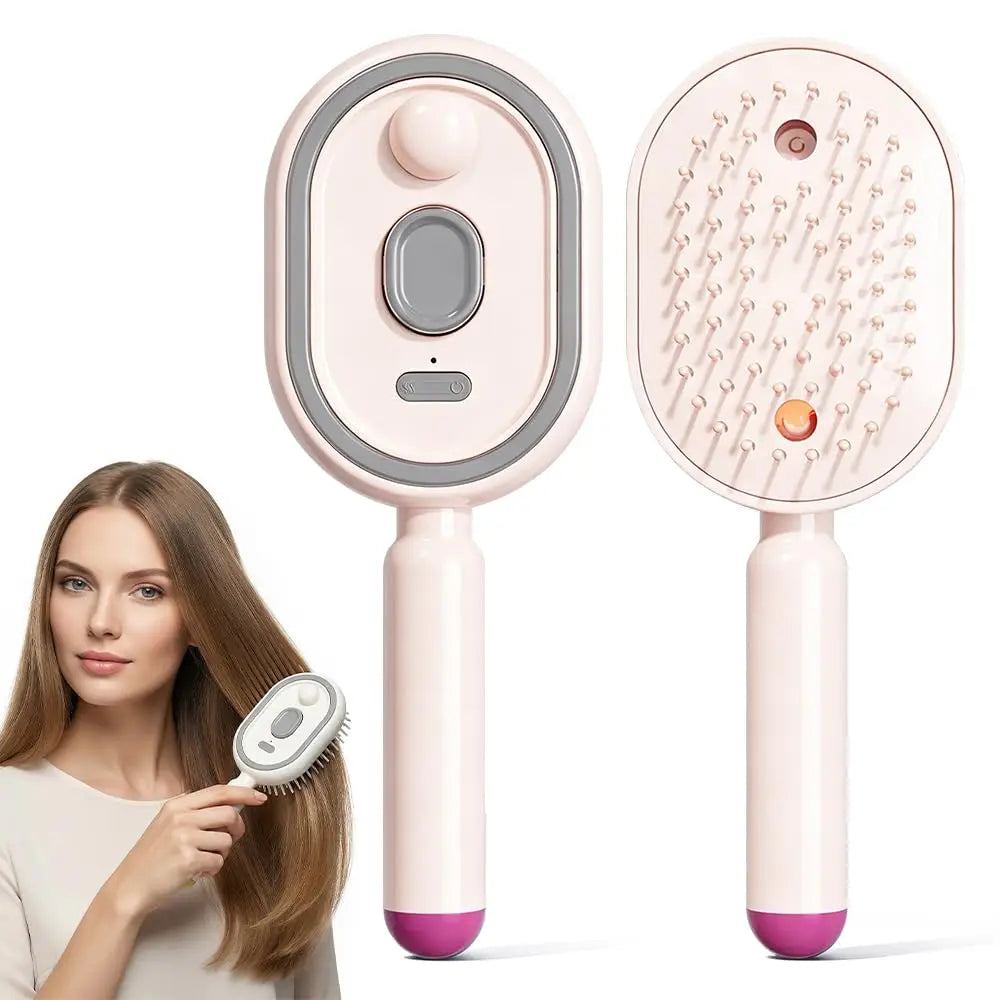 Rechargeable Steams Brush Electric Steam Hair Brush Comb Electric Spray Air Cushion Comb For Hairs Reduce Frizz Nourishes Hairs