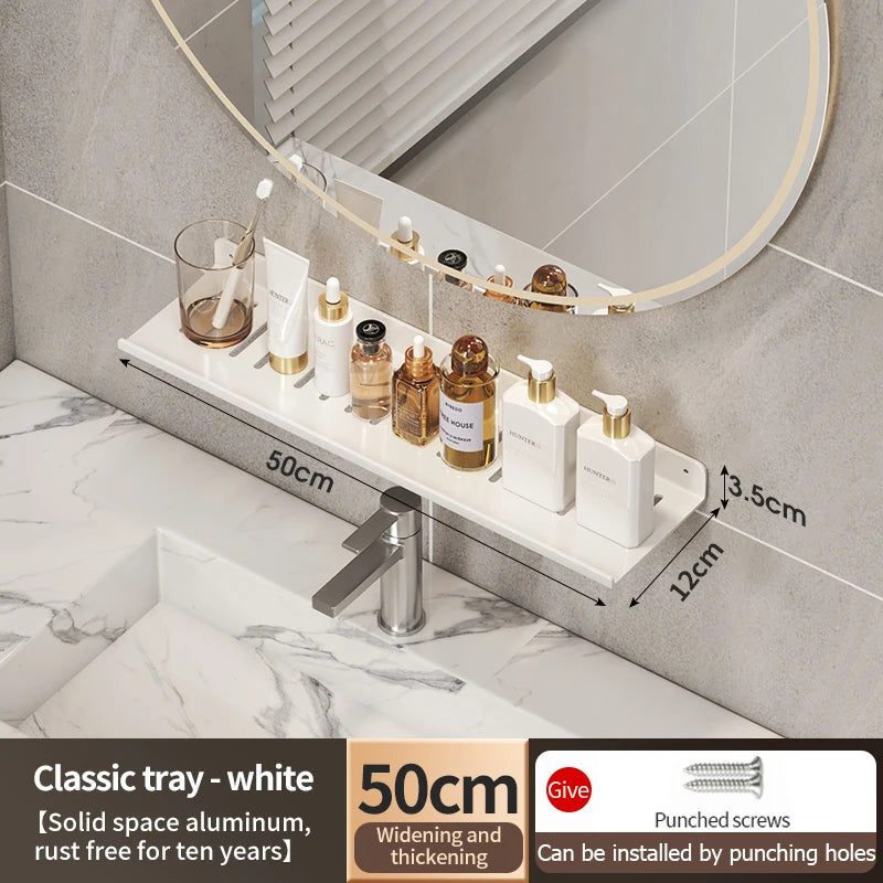 Faucet Storage Tray, Bathroom Storage Rack, Mirror Front Toilet, Washbasin, Washbasin, Bathroom Rack