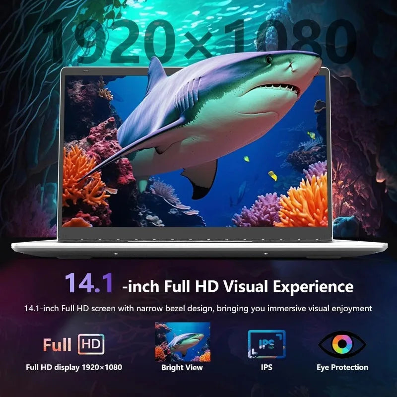 Portable 14.1 Inch High Speed Gaming Notebook i9-10980HK, 16GB DDR4 RAM 2TB SSD Lightweight Office Laptop Computer