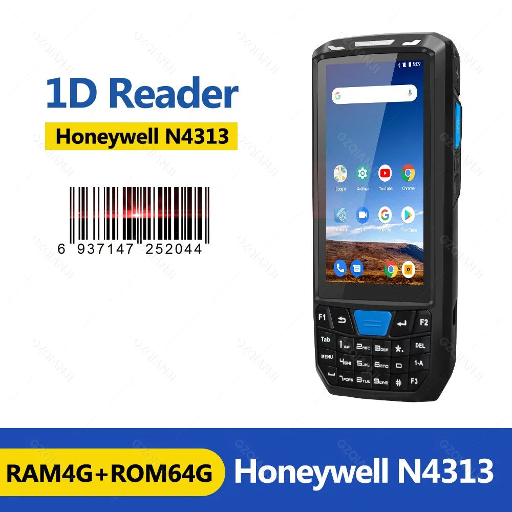 PDA Android Handheld Terminal Honeywell Barcode Scanner 1D 2D QR Portable Data Collector Terminal Device with WIFI 4G NFC