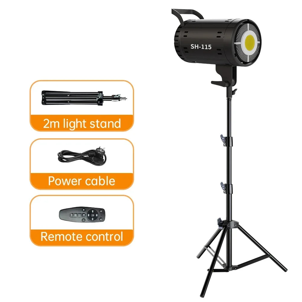 115/135W Photography Bowens Lighting LED 220V Video Studio Daylight-Balanced Lamp Portrait Flash Studio 3000-6000K 3 Colors