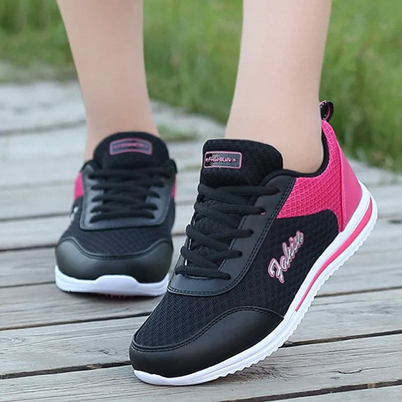 Sneakers Shoes Woman Fashion Lace Up Female Sneakers Breathable Women's Sports Shoes Comfortable Footwear Women's Shoes Sale
