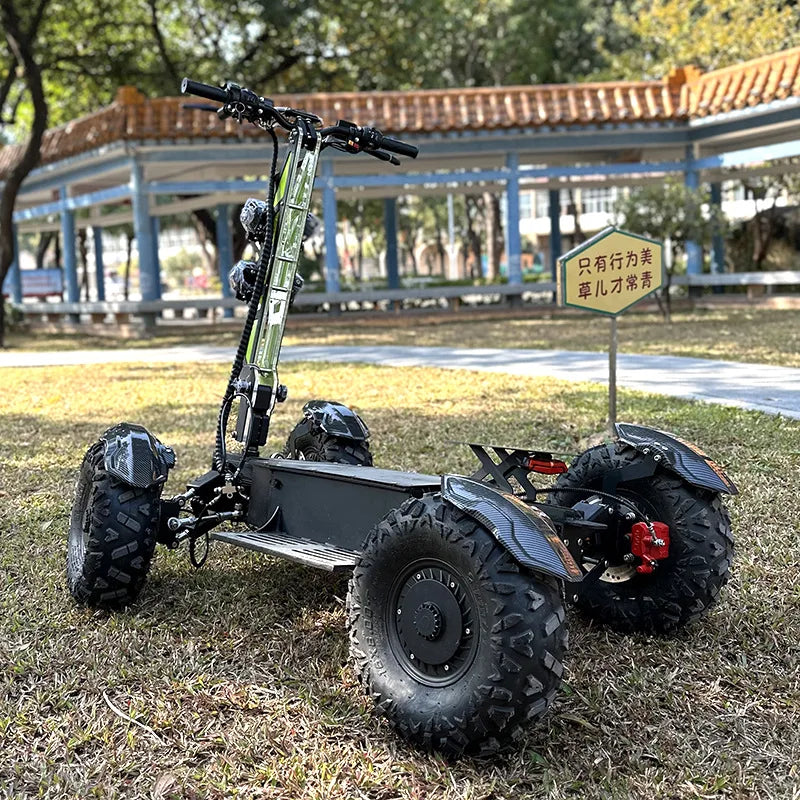 Four-wheel all-terrain off-road electric scooter four-wheel drive high-speed high-power big scooter foldable
