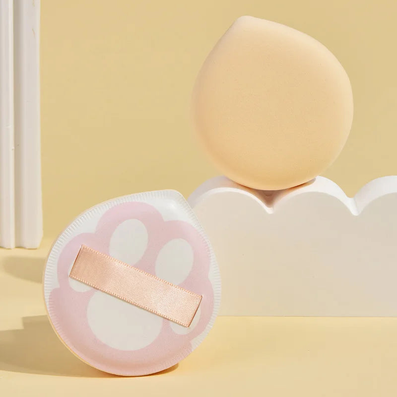 Cute Powder Sponge Puffs Foundation Cream Cushion Puff Cat Claws Shape Makeup Sponge Air Cushion Beauty Cosmetics Tools Portable