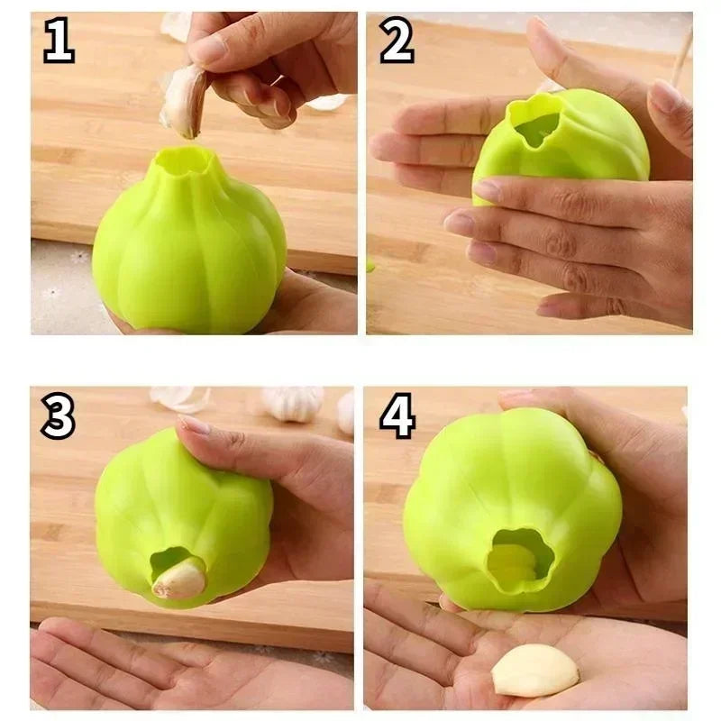Silicone Garlic Peeler Garlic Skin Remover Easy Quick To Peel Garlic Cloves Roller Peeling Funny Kitchen Gadgets Kithchen Tools