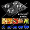 Multi-head furnace 4 glass four-head embedded gas stove Multi-head furnace Liquefied coal Natural gas Fire gas