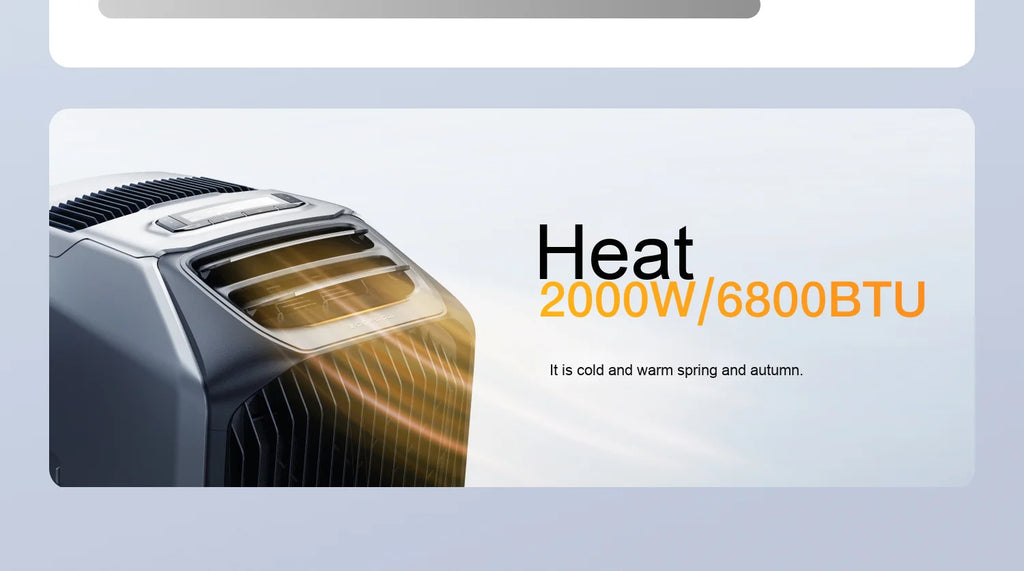 Ecoflow LAN 3 Wave 3 Portable Outdoor Solar Air Conditioner Large Capacity Long Battery Life Both Cooling Heating for Cars