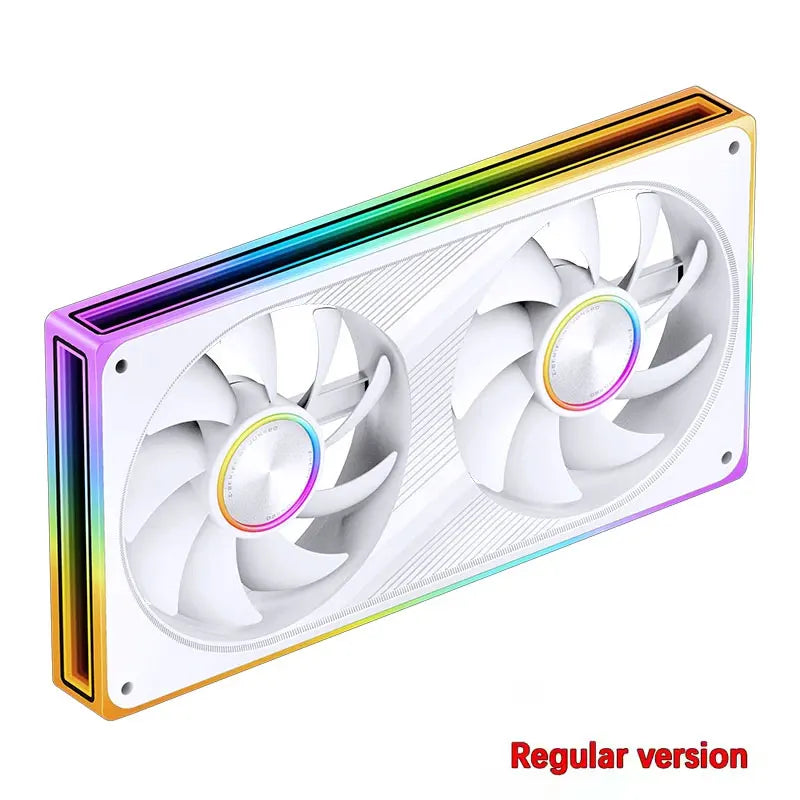 JONSBO ZE-120/240/360 120mm ARGB Case Fan, Infinity Mirror RGB, PWM Fan, MB Sync, Aluminum CD Pattern Hub Badge