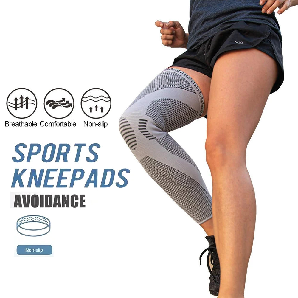 1pc Long Compression Leg Sleeves Full Leg Sleeves Full Compression Knee Sleeves Knee Braces Knee Support for Men Women Arthritis