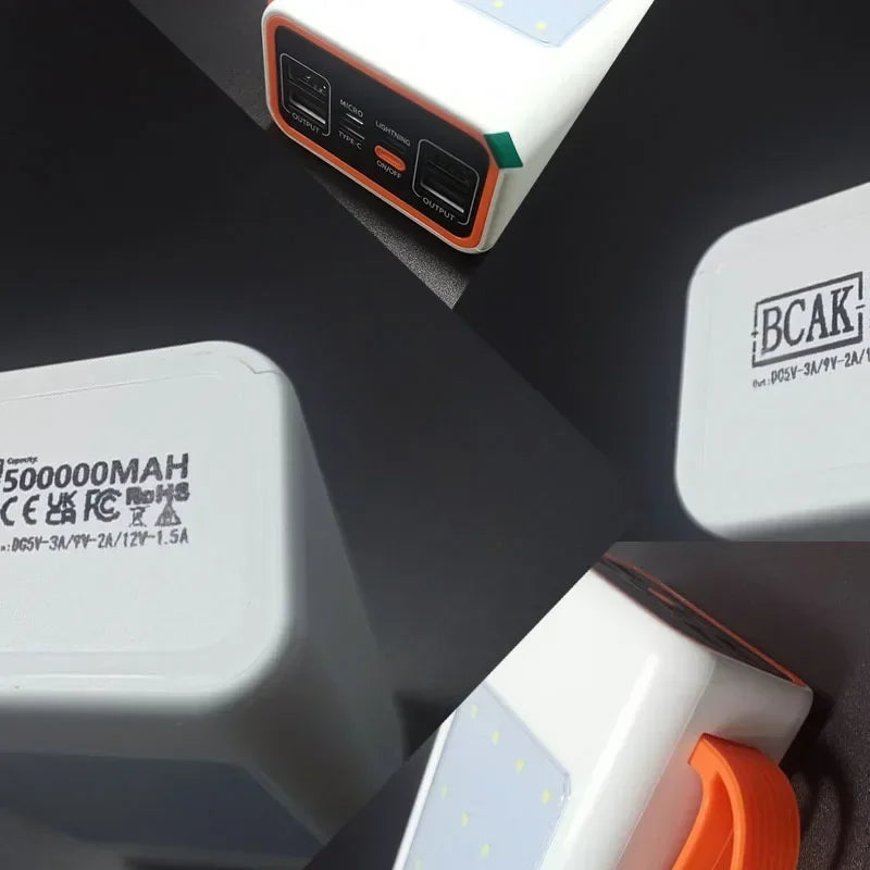 500000mah 100000mah 200000mah 300000mah Upgraded Version Super power bank fast charge with LED Super Large Capacity
