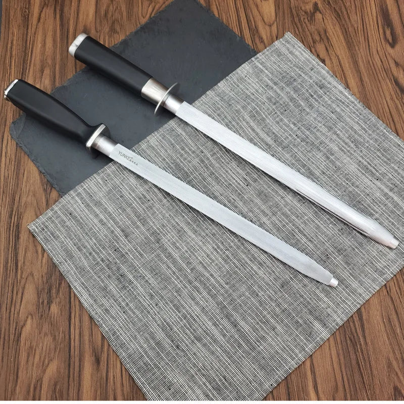Diamond Sharpening Rod Tungsten Steel Carbon Steel  Kitchen Gadgets Slaughterhouse Butcher Ceramic Household Knife Sharpener
