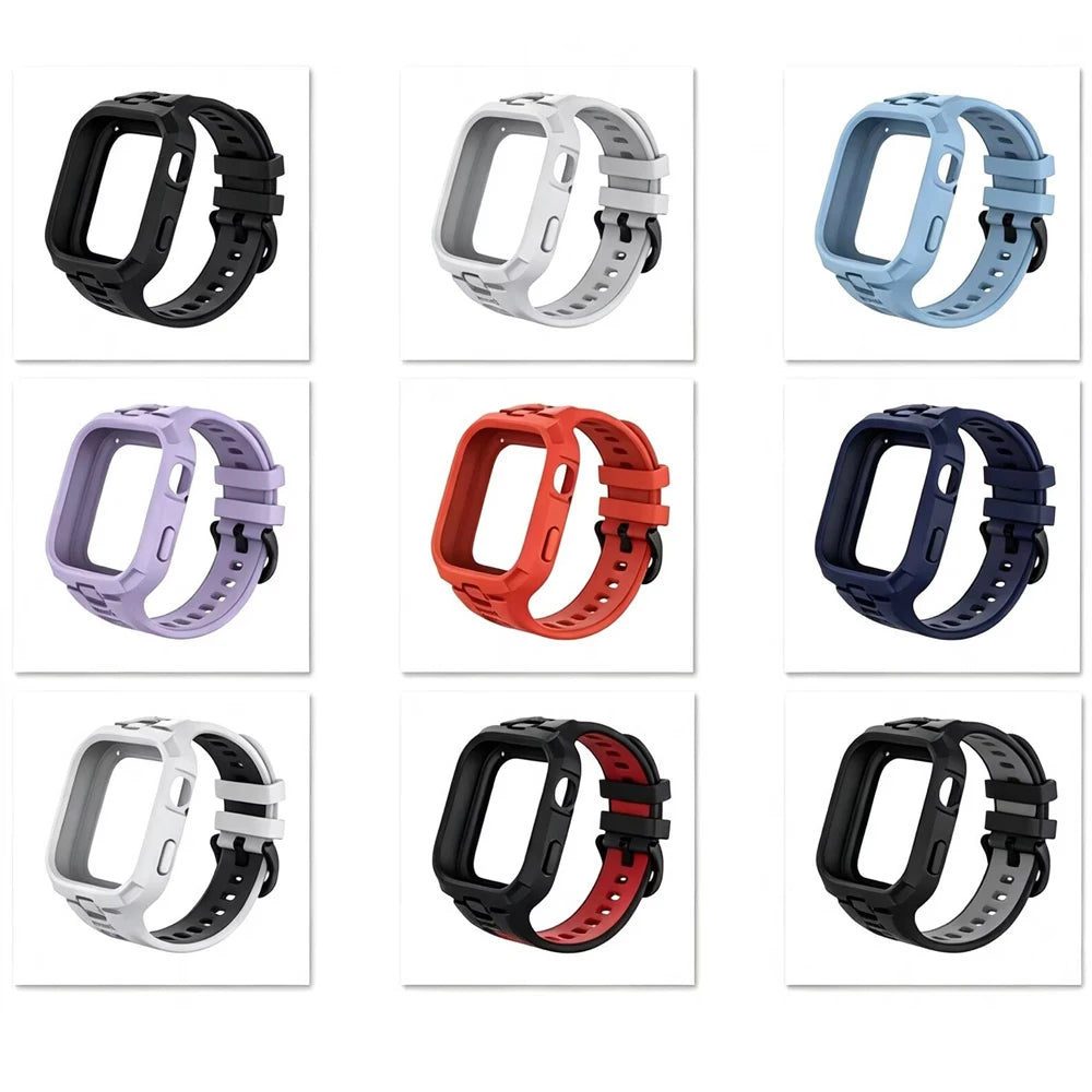 Silicone Case+Strap for Redmi Watch 4 5 6 Band Accessories Sports Integrated Bracelet Correa+Cover for Redmi Watch 6/5/4