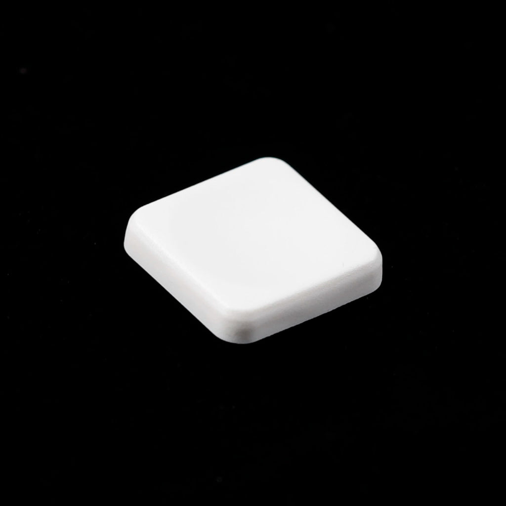 YMDK Square Round 1u Low Profile Blank Black White Keycaps PBT Material DIY for 1350 Switches Mechanical Keyboard