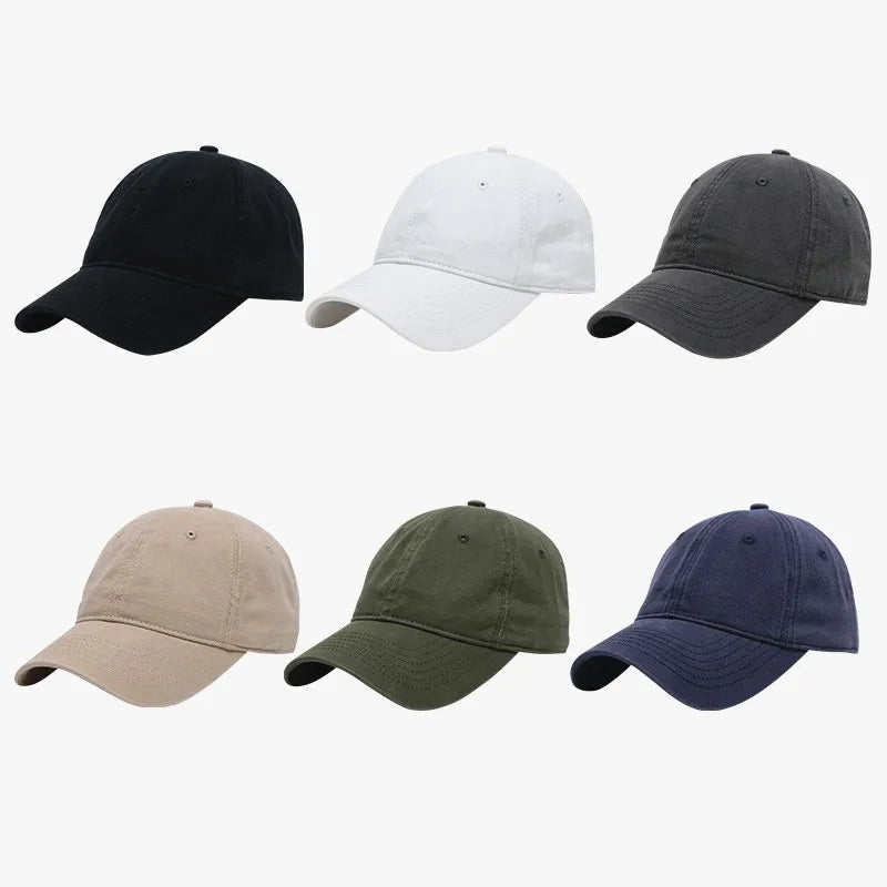 Unisex Cotton Trucker Hat Solid Soft Breathable Sun Hats Men Solid Baseball Cap Sports Hat Snapback Hat Golf