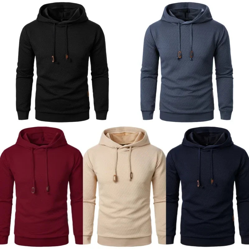 Spring Autumn Warm Sweatshirts Men Casual Hoodies Pullover Slim Fit Hooded Shirt Sweatshirt New Hoodie Streetwear Male Clothes