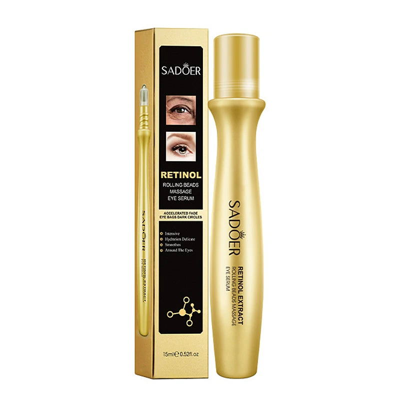 Snail Face Cream + Retinol Eye Serum Massage Roller 2pcs/Lot for Moisturizing Eye Bag Face Cream Skin Care Products