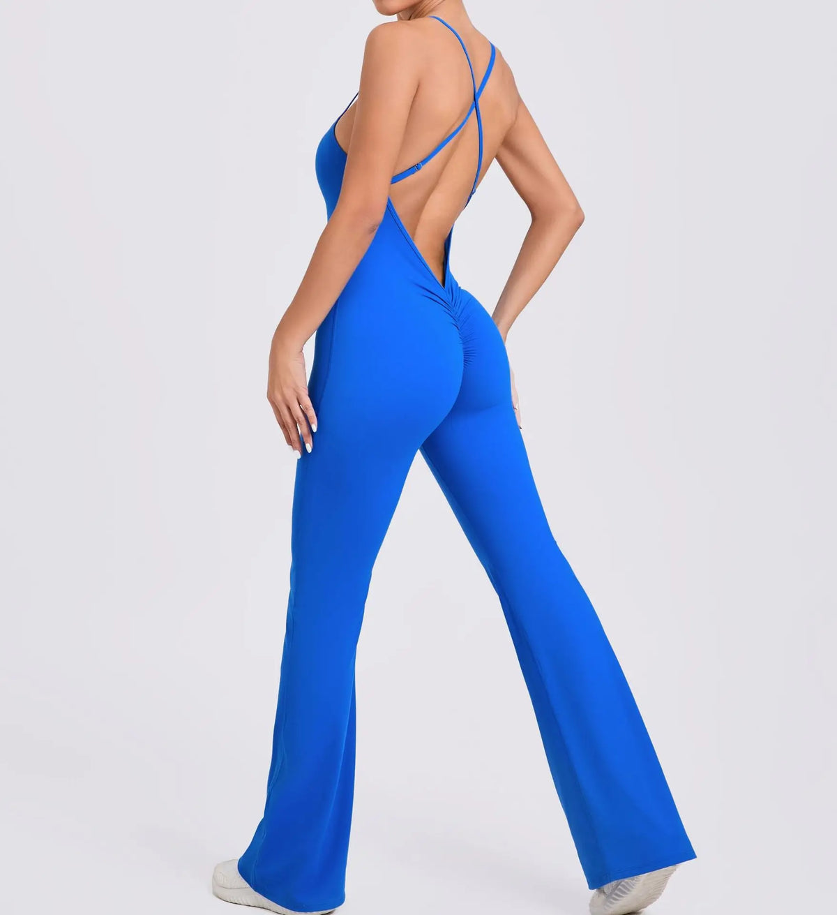 Female Sexy Back V Gym Set Woman Training Yoga Suit Wide Leg Sportswear Woman Sports Suit Clothes Fitness Elastic Training Suits