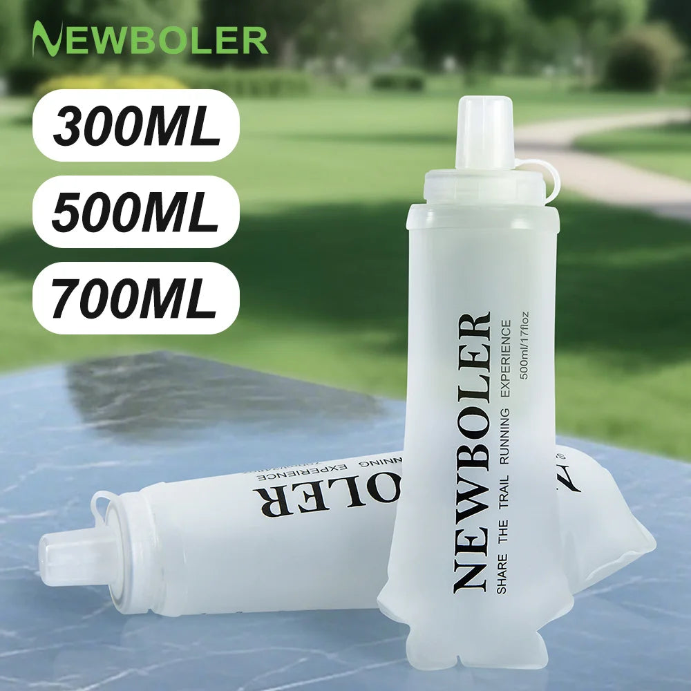 NEWBOLER Sports Water Bottles BPA-Free Collapsible Soft Flask Running Camping Hiking Hydro Flask Soft Water Bottle for Hydration