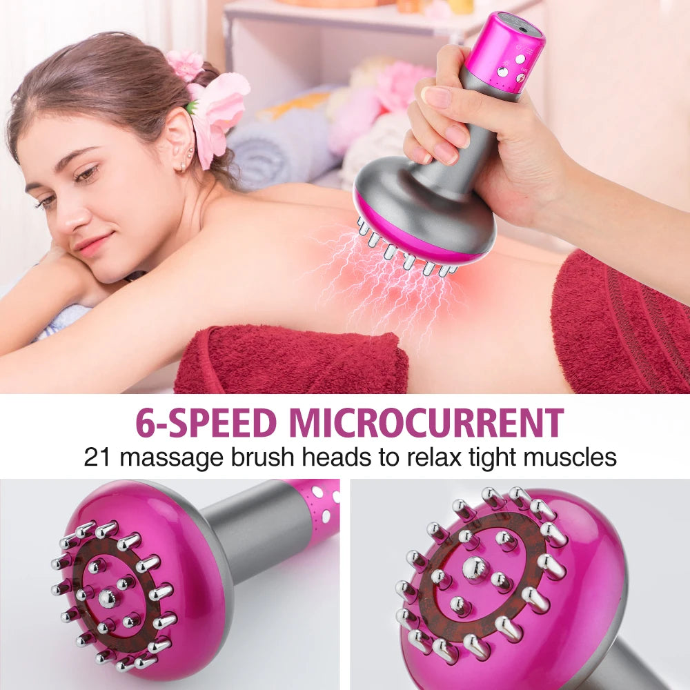 Intelligent Electric Massager Brush Home Portable Massager Fat Burning EMS Micro Current Vibrating  Beauty Apparatus for  Body