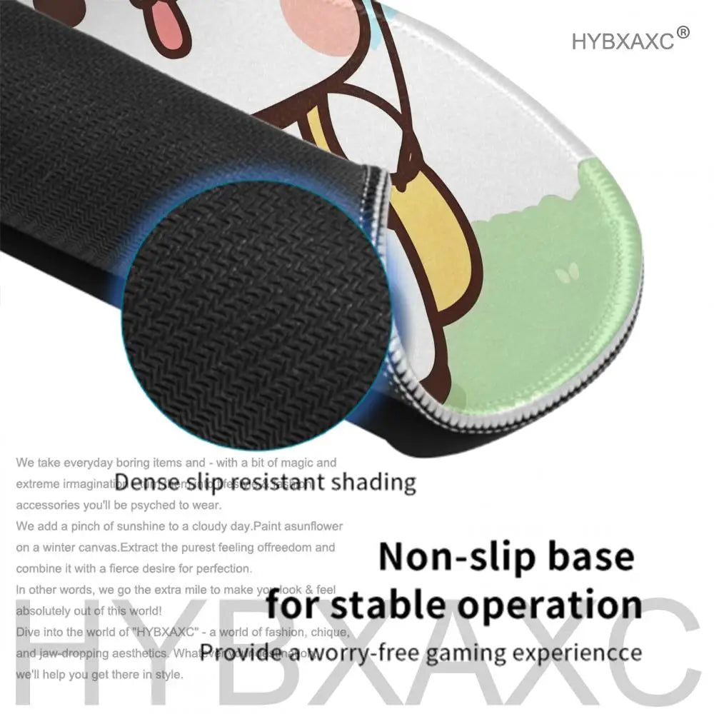 Cute Cartoon Couple DUDU BUBU Mousepad Small LockEdge Mouse Pad For Gamers Computer Desk Pad Rectangular Anti-slip Rubber