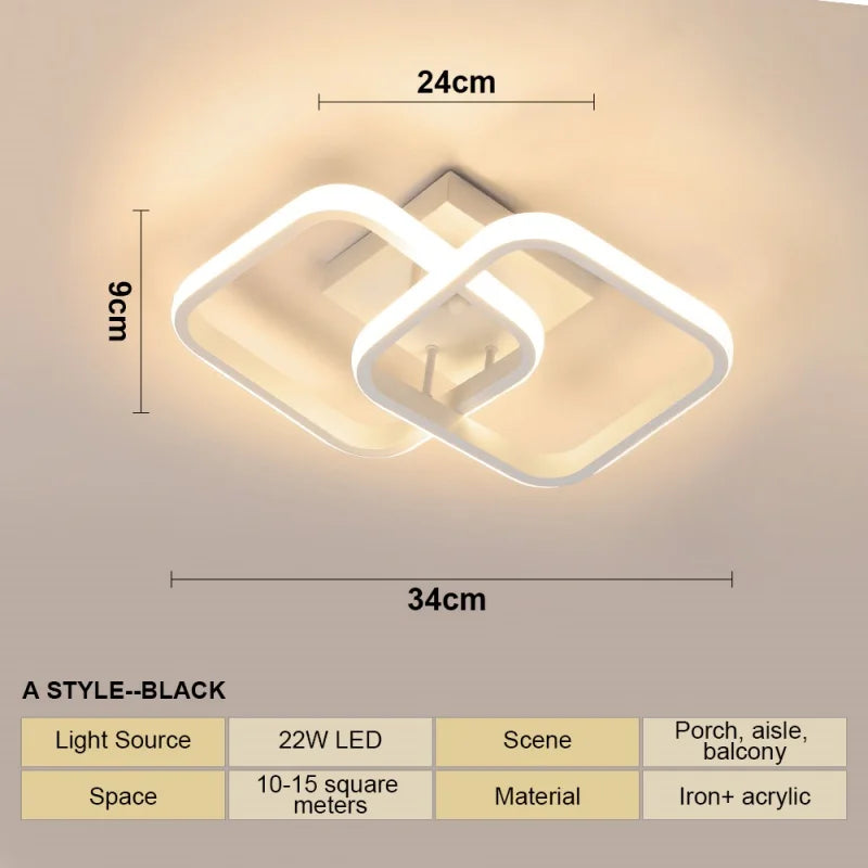 Modern LED Ceiling Lamp For Living Room Stair Aisle Cloakroom Hallway Bedroom Ceiling Light Indoor Home Decor Lighting Fixture