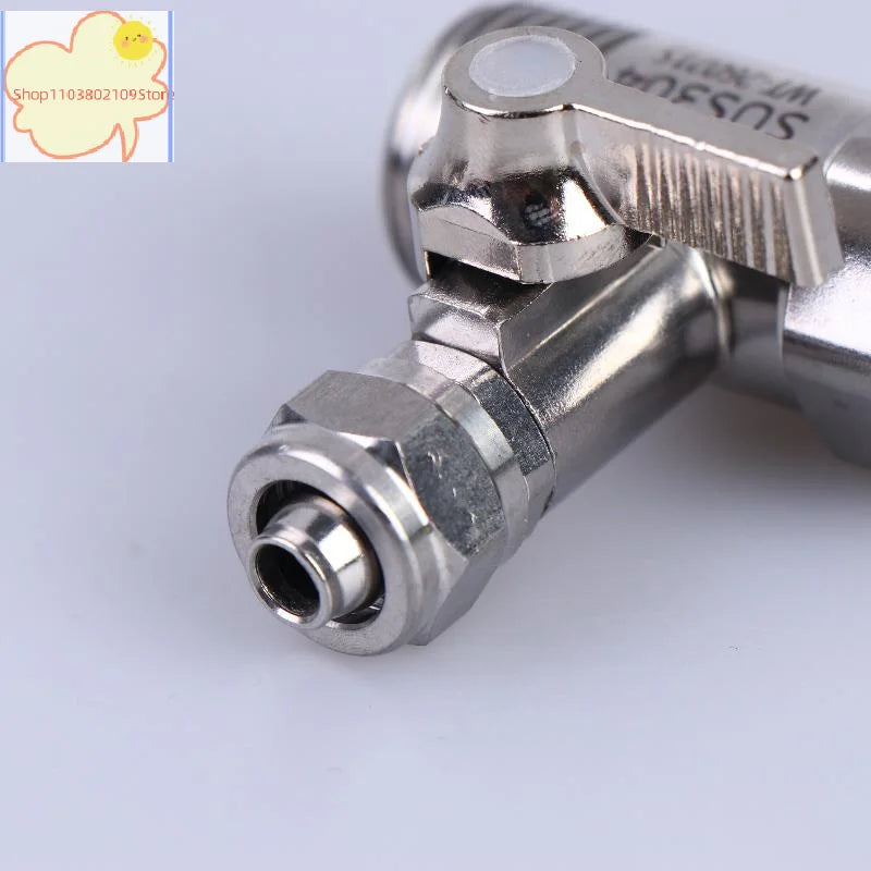 【HT】【HT】1 Set Tap Tee B Cold Hot Water Pipes Home Accessories 1/2" To 1/4"3/8" With Shut-Off Ball Valve RO Feed Water Adapter