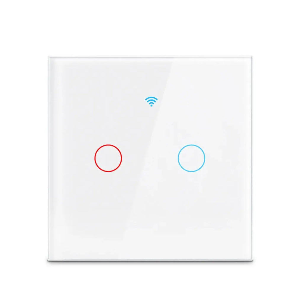 Wifi Smart Light Switch EU 1/2/3Gang Touch Light Switch No Neutral Wire Wall Light Switches Works with Tuya Smart Life App Alexa