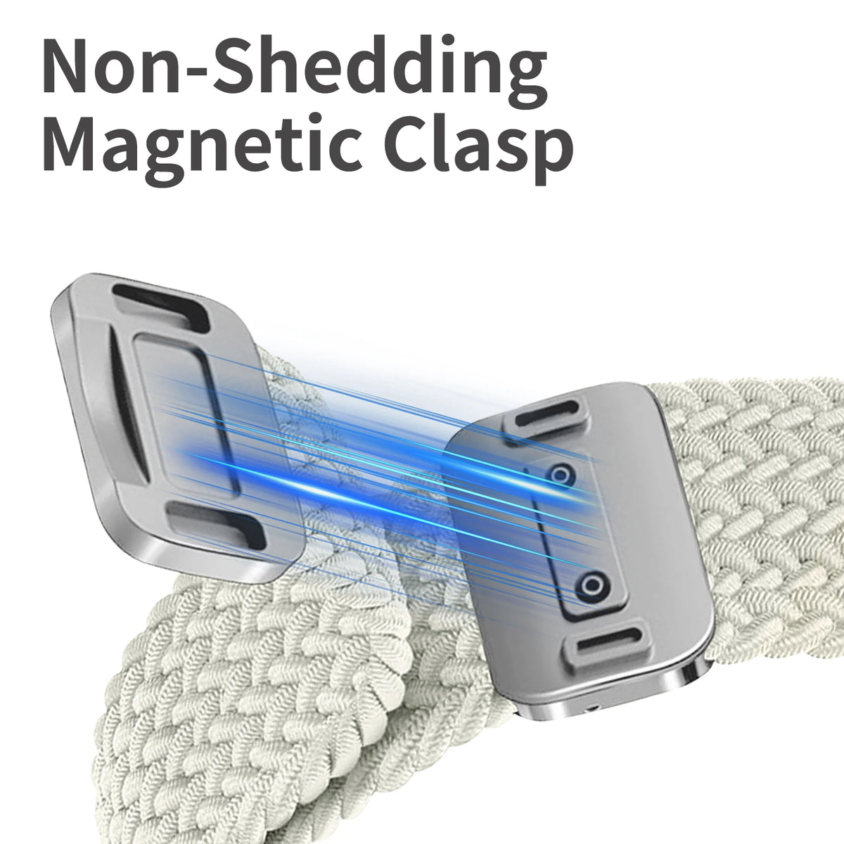 Rainbow Color Braided Band With Magnetic Quick Release Buckle Compatible For Fitbit Charge 5 Charge 6 Bands for Women