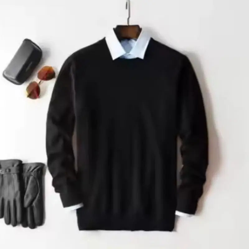 Cashmere Cotton Blended Thick Pullover Men Sweater 2025 Autumn Winter Jersey Hombre Jumper Pull Homme Hiver Knitted Sweaters