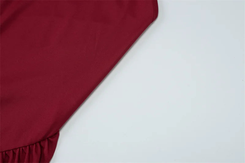 Mozision Halter Ruched Sleeveless Sexy Maxi Dress Women Gown Fashion Slim High Waist Evening Club Party Split Long Dress