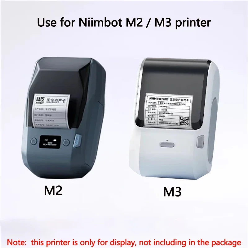 Niimbot M2/M3  White Label Paper Self-adhesive Thermal Transfer Printing Waterproof Sticker for Niimbot M2/M3 Printer