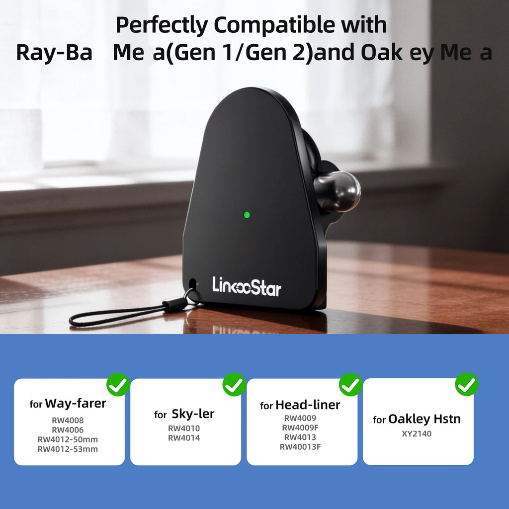 Charging Adapter for Ray-Ban Meta Glasses Gen 1&2 USB C Port P Charger Connector for Wayfarer,Headliner,Skyler&Oakley