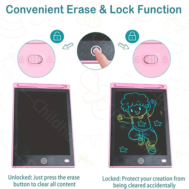 RSP 8.5 inch LCD Writing Tablet Drawing Board Message Handwriting Pad Doodle Board Educational Toys For 3-8Y Kids Birthday Gifts