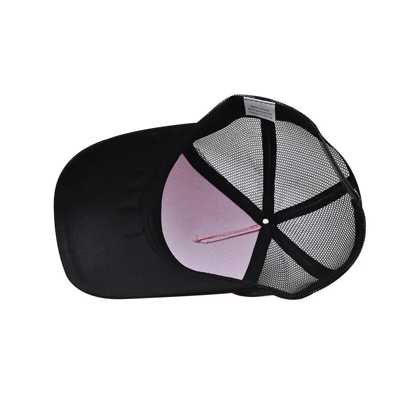 2024 Summer 14 Style Polyester Solid Casquette Baseball Cap Adjustable Outdoor Breathable Mesh Snapback Hats for Men and Women