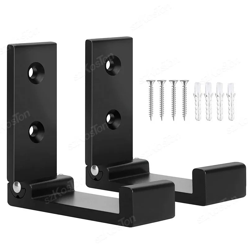 Folding Wall Hook Hidden Robe Towel Coat Hook Aluminum Alloy Hook for Home Kitchen Bathroom Black Sliver Towel Hanger