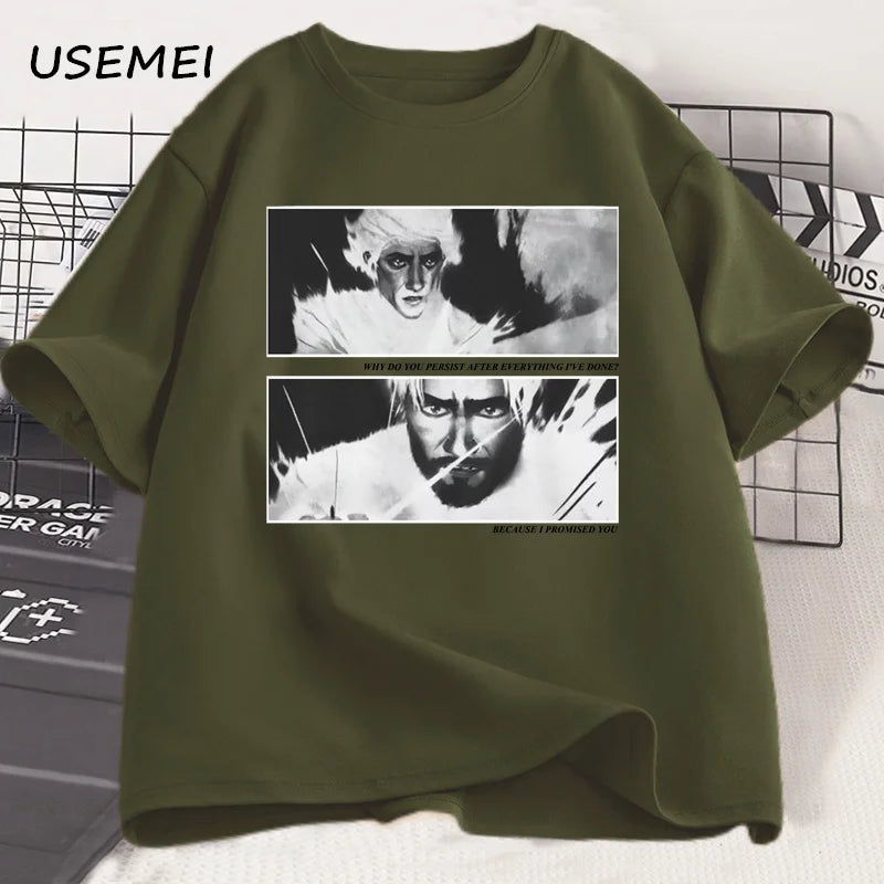 Jayvik T-Shirt Men Women Vintage Style Jayce X Viktor Arcane Printed T-shirts Men Cotton T Shirts High Quality Streetwear Tee