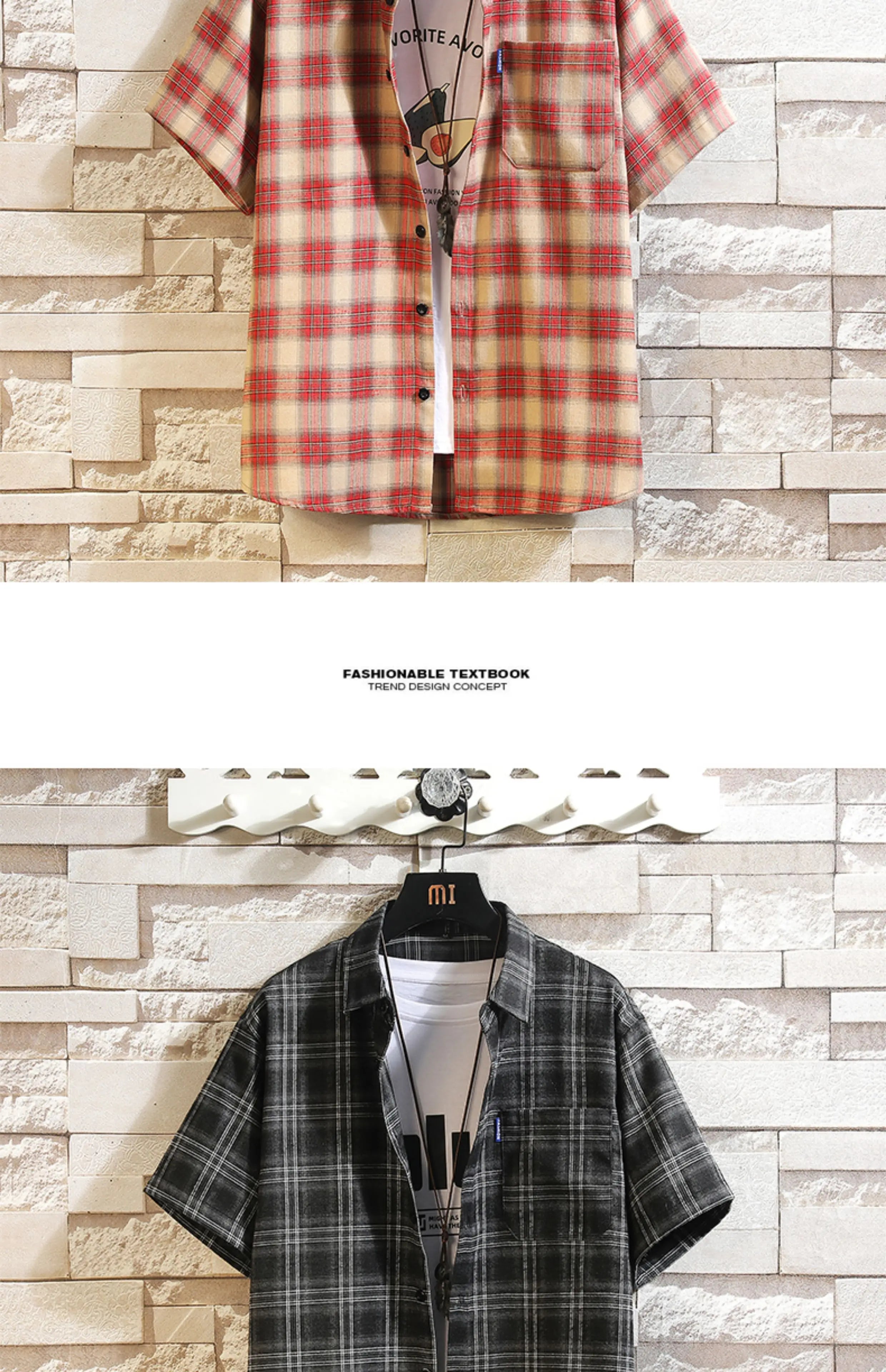 New Men's Shirts Casual Loose Designer Plaid Short Sleeve Shirts Mens Clothing Trend Social Mens Office Shirt Daily Work 5XL
