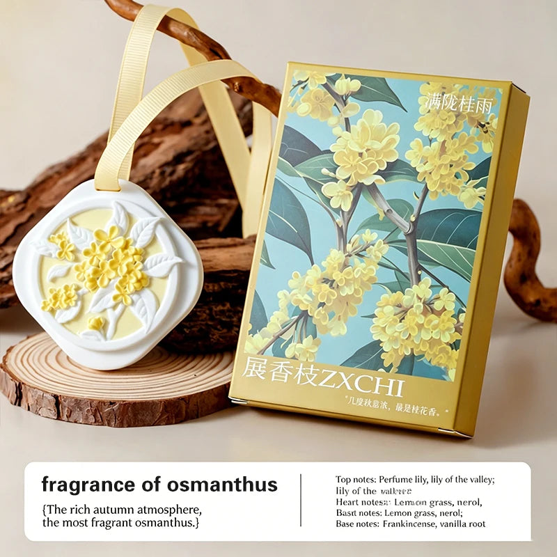 Plant Aroma, Aromatherapy Gypsum Sheet, Household Wardrobe Aroma Hanging Decoration, Car Solid Perfume Fragrance
