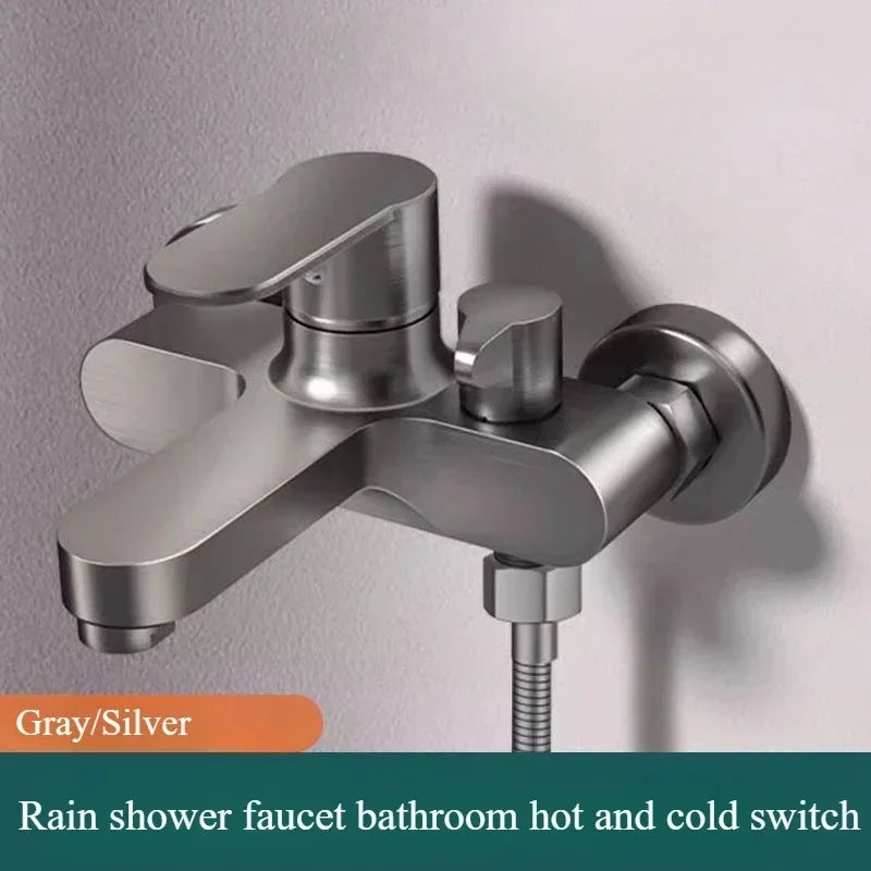 Bathroom Shower Faucet Mixing Valve Shower Shower Set Bathtub Mixing Switch Triple Hot and Cold Faucet Shower Faucet