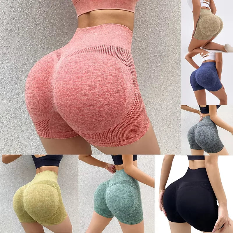 Yoga Shorts, Honey Buttocks, Buttocks, Sports, High Waist, Abdomen, Stretch, Tight-fitting, Quick-drying Fitness Pants