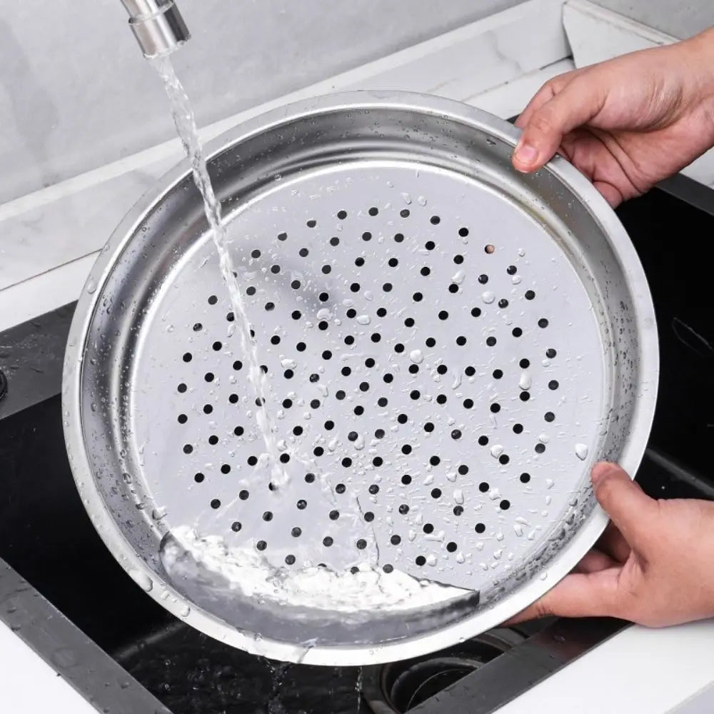 New 28/30/32/34cm Durable Dumplings Fish Steaming Tray Cooking Gadgets Thickened Steamer Stainless Steel Kitchen Wok