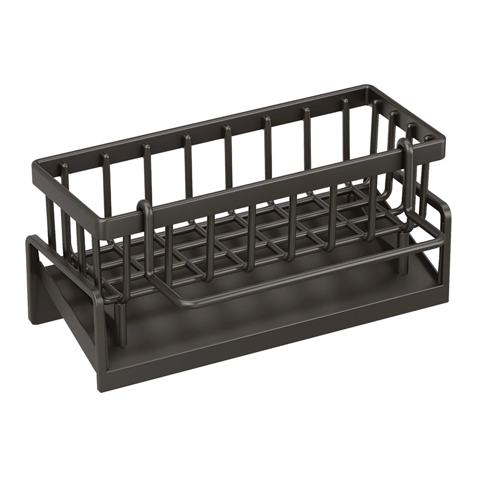 Kitchen Sink Organizer Countertop Rack Multifunctional Sponge/Cleaning Cloth/Brush Holder Drain Rack Dish Soap Storage