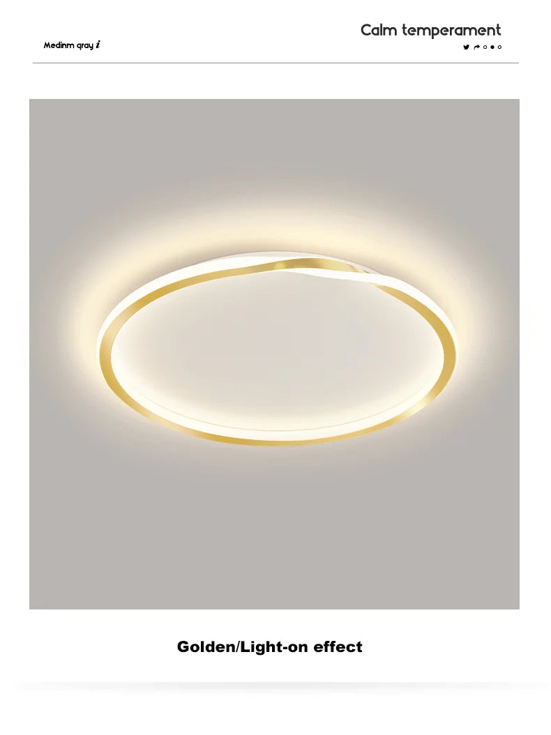 Modern LED Room Decoration Ring Ceiling Light Living Room Bedroom Dining Room Ceiling Lamp Indoor Lighting Decorative Lamps