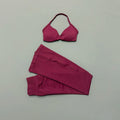 Sexy Women Flare Leggings Set Seamless Hip Lifting Fitness Flared Pants Suit Open Back Gym Strappy Bra Yoga Flares Legging Sets