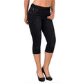 Women Simple Style Slim Pencil Jeans Scratches Decoration Seven-quarter Length Pants Daily Casual Commuter Female Denim Trousers